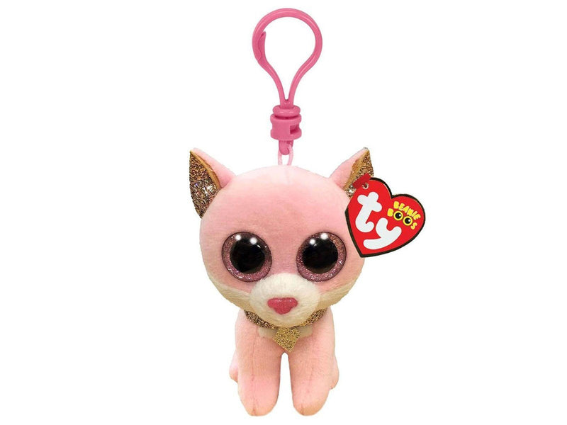Ty Beanie Boo's Clip Fiona Pink Cat 7cm