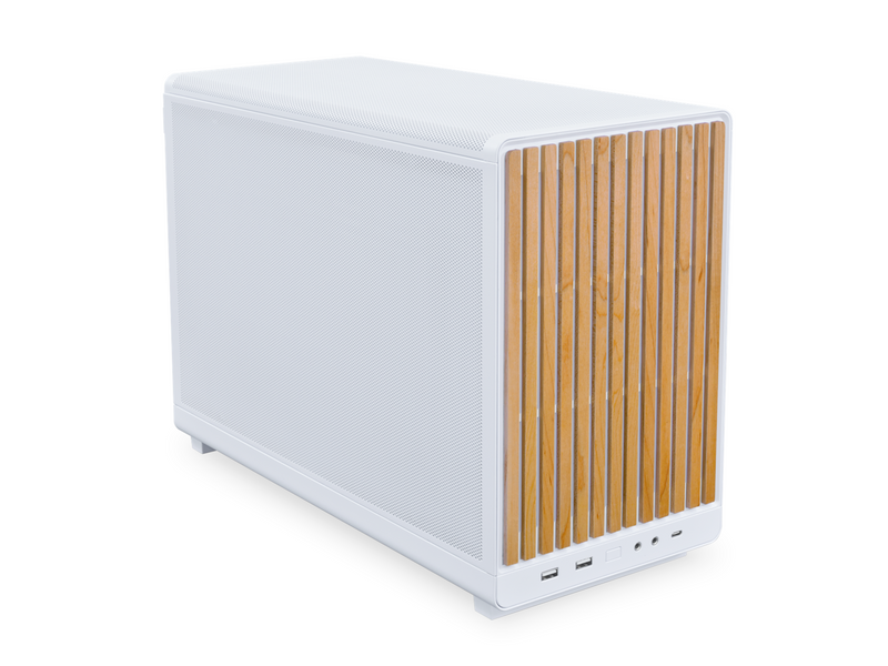 Lian Li Dan Case A3- mATX Wood edition - Gehäuse - Minitower - Weiß