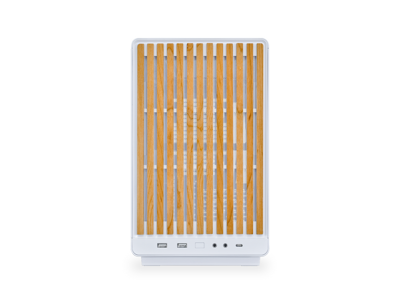 Lian Li Dan Case A3- mATX Wood edition - Gehäuse - Minitower - Weiß