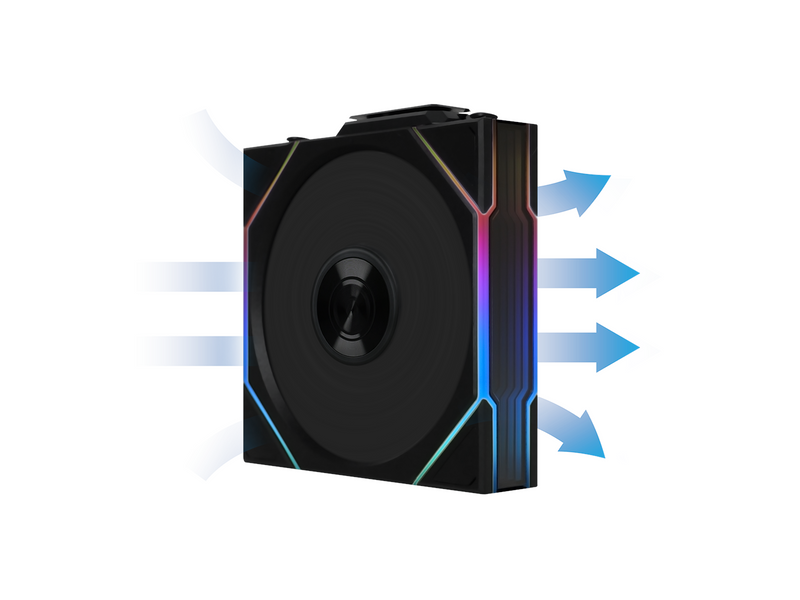 Lian Li UNI FAN TL Wireless - Gehäuselüfter - 120mm - Schwarz - 33 dBA
