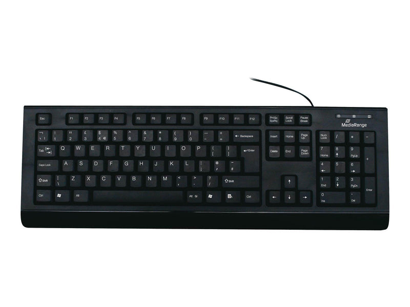 MediaRange MROS101 - keyboard - QWERTY - UK - black - Tastaturen - Englisch - UK - Schwarz