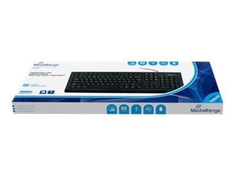 MediaRange MROS101 - keyboard - QWERTY - UK - black - Tastaturen - Englisch - UK - Schwarz
