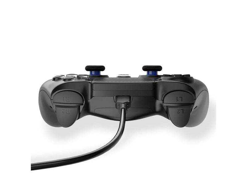Trade Invaders Wired Controller for PS4 with 3M Cable - Black - Wired Controller - Sony PlayStation 4