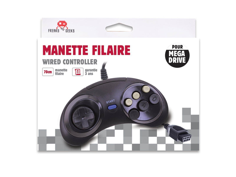 Trade Invaders MegaDrive/Genesis/MasterSystem 6-button controller - Wired Controller - Sega Mega Drive