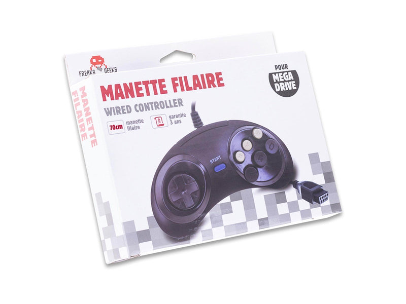 Trade Invaders MegaDrive/Genesis/MasterSystem 6-button controller - Wired Controller - Sega Mega Drive