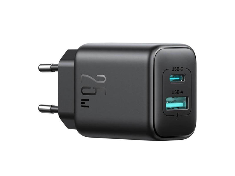 Joyroom JR-TCF13 Dual-Port (A+C) 25W Power Charger (black)