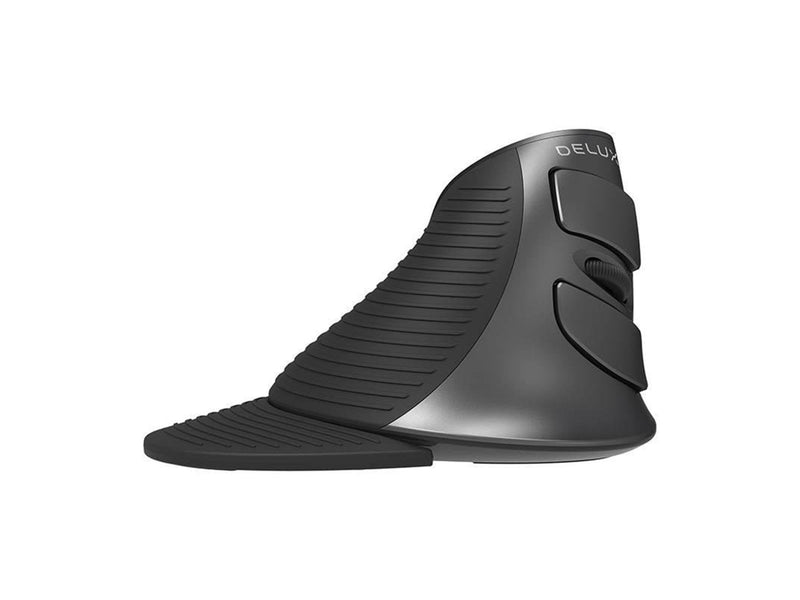 DeLUX M618G DB + BT wireless vertical mouse - Ergonomische Maus (Schwarz)