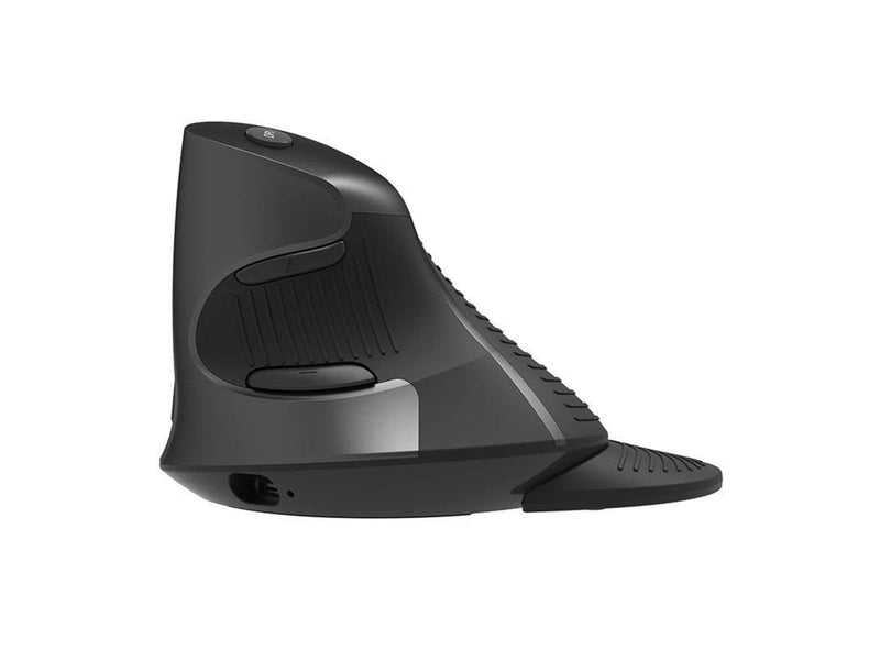 DeLUX M618G DB + BT wireless vertical mouse - Ergonomische Maus (Schwarz)