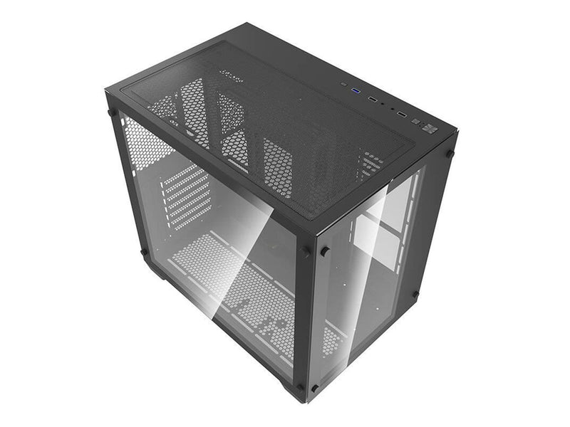 Darkflash Computer case C285 (black) - Gehäuse - Miditower - Schwarz