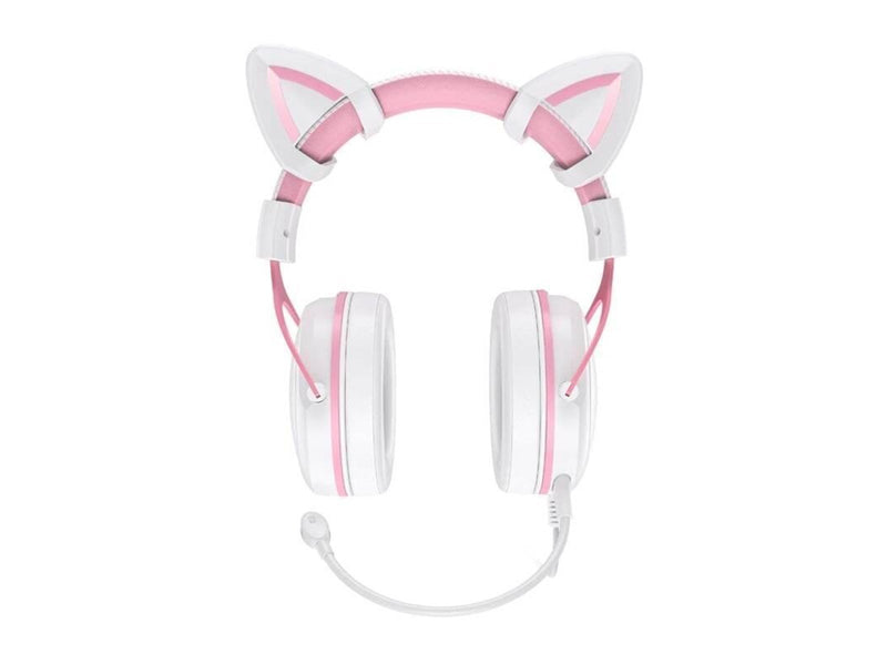 ONIKUMA X10 White/Pink/Cat Ears Gaming Headphones
