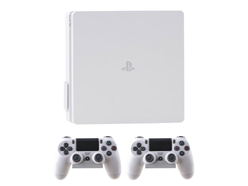 4Mount White Bundle - Wall Mount - Sony PlayStation 4 Slim