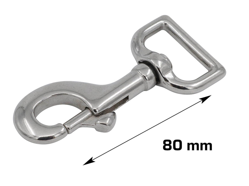Homeit Carabiner 80 mm stainless steel