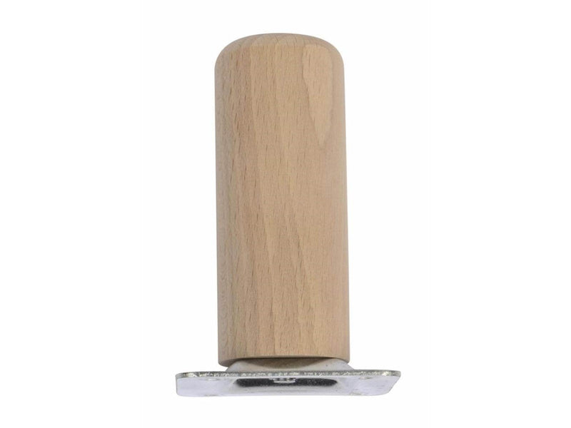Homeit round table leg with straight bracket Ø41 x 10 cm beech wood