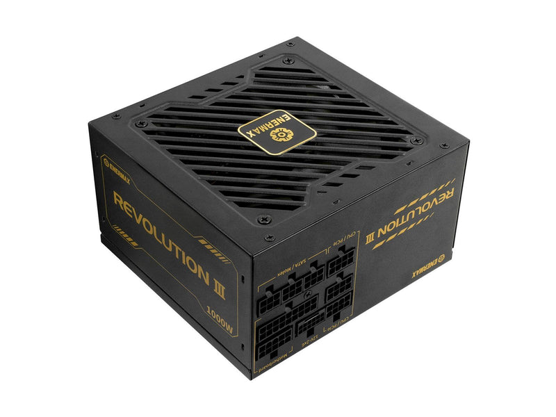 Enermax REVOLUTION III Netzteile - 1000 Watt - 120 mm - ATX 3.1 - 80 Plus Gold zertifiziert