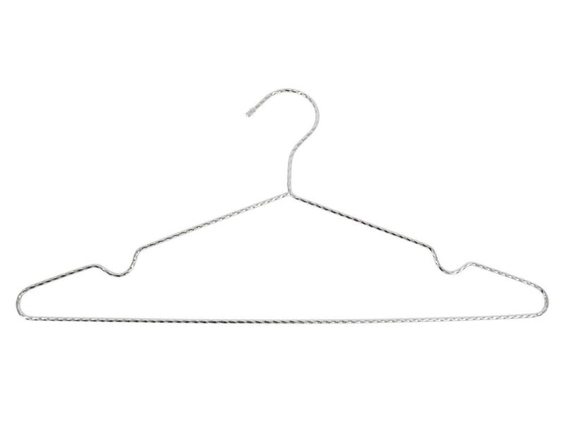Homeit twisted hanger 42 x 21 cm 4-pack silver