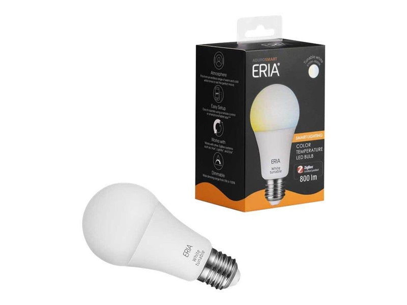 Adurosmart LED-Lampe E27 Justerbar Hvid Bulb 2200-6500k Zigbee E27