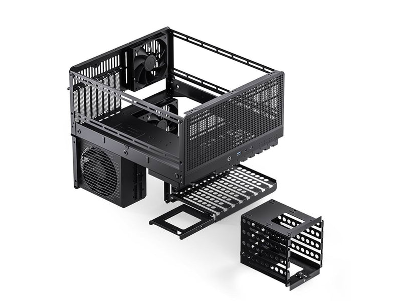 Jonsbo N5 Black - Gehäuse - Cube - Schwarz
