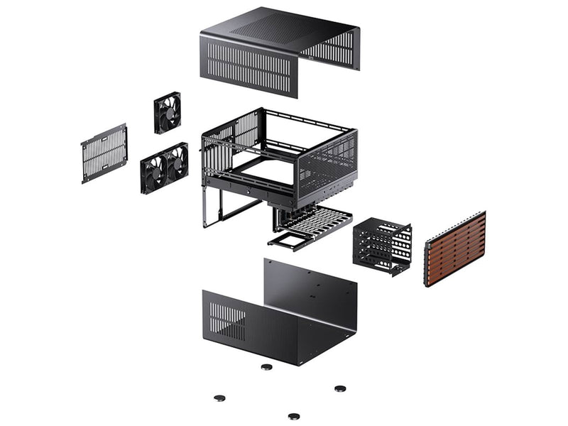Jonsbo N5 Black - Gehäuse - Cube - Schwarz
