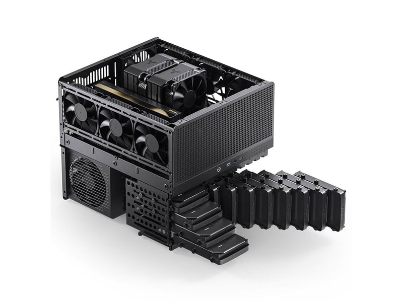 Jonsbo N5 Black - Gehäuse - Cube - Schwarz