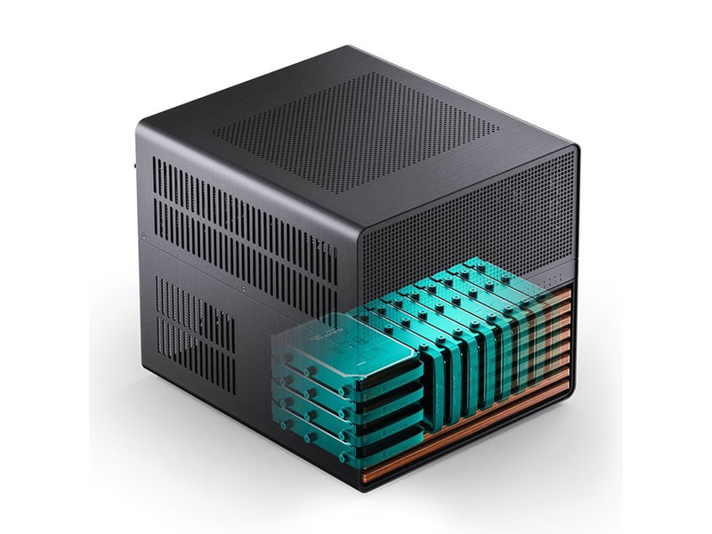 Jonsbo N5 Black - Gehäuse - Cube - Schwarz