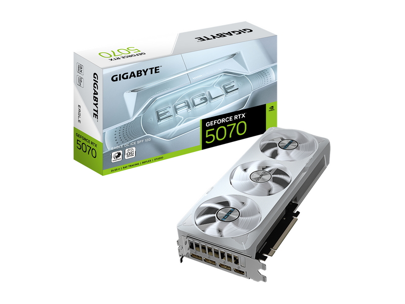 GIGABYTE GeForce RTX 5070 EAGLE OC ICE - 12GB GDDR7 RAM - Grafikkarte