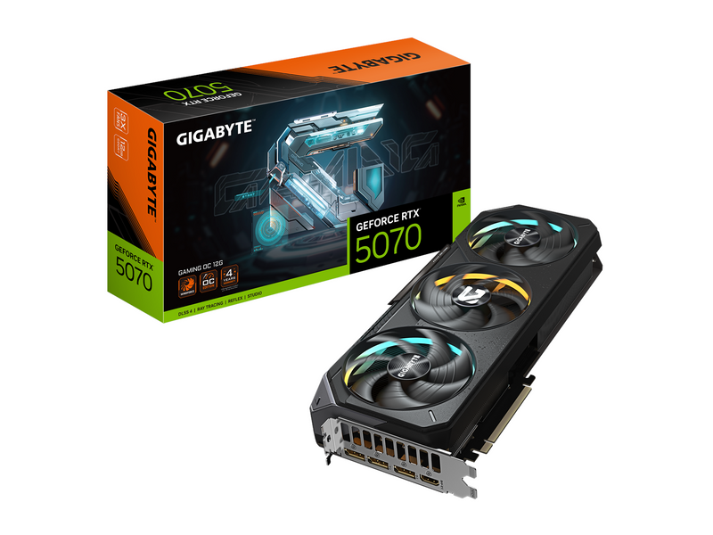 GIGABYTE GeForce RTX 5070 GAMING OC - 12GB GDDR7 RAM - Grafikkarte