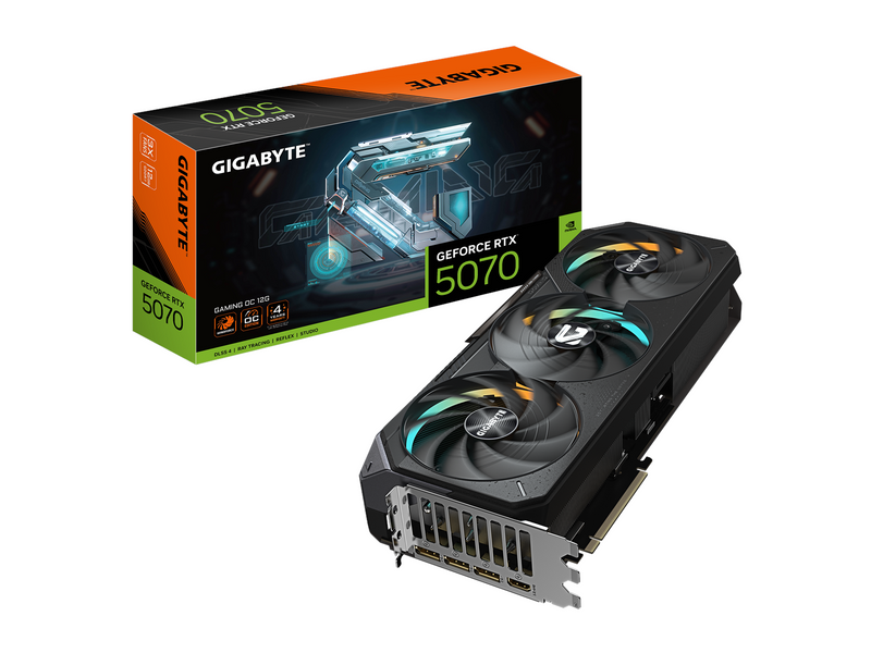 GIGABYTE GeForce RTX 5070 Ti GAMING OC - 16GB GDDR7 RAM - Grafikkarte