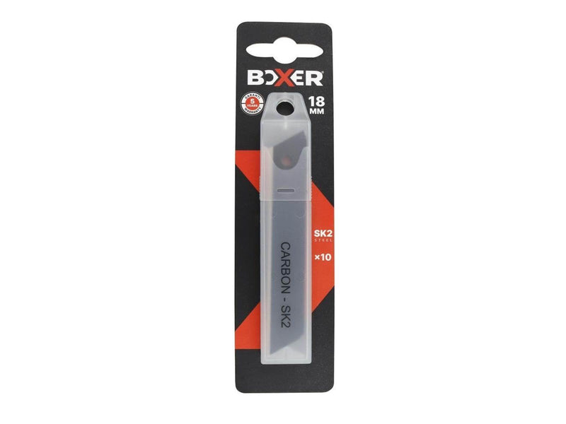Boxer Knife blades 18mm. 10 pcs. CARBON SK2 break off