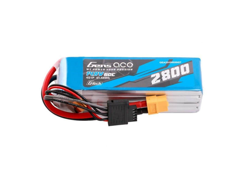 Gens ace &Tattu G-Tech Soaring 2800mAh 14.8V 60C 4S1P LiPo XT60