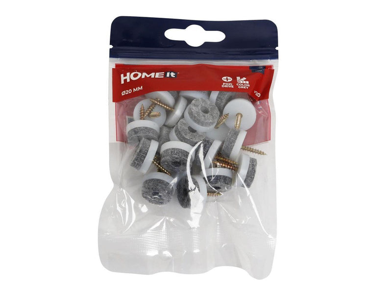 Homeit felt shoe with screw