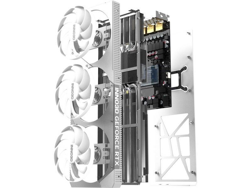 Inno3D GeForce RTX 5080 X3 OC White - 16GB GDDR7 RAM - Grafikkarte