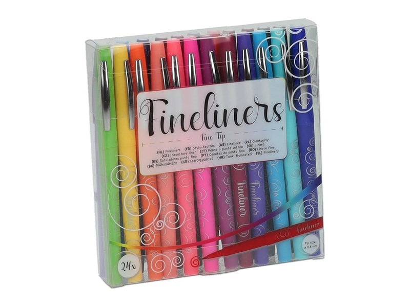 Wins Holland - Fineliners in Luxury Storage Box 24 pcs
