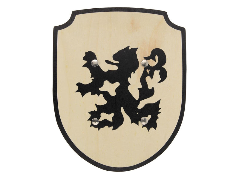 Playwood - Wooden Shield Lion with Fabric Handle