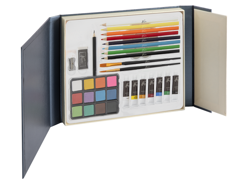 Nassau Aquarel art set 34 pcs. in cardboard box