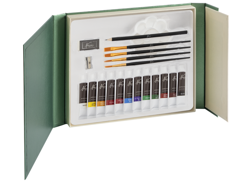 Nassau Acrylic art set 21 pcs. in cardboard box