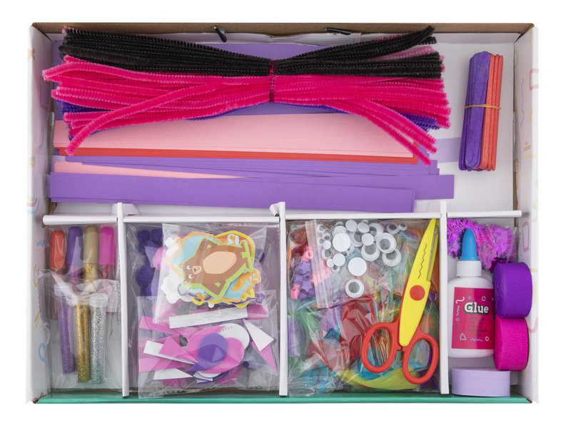 Grafix Giant Craft Box Pink 40x30 cm - 500+ pieces