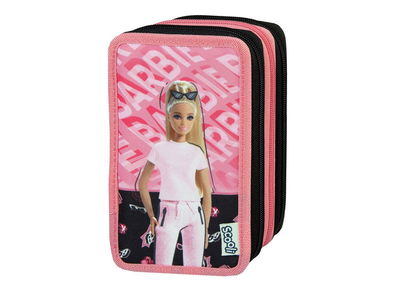 Undercover 3-Compartment Filled Pencil Case Barbie