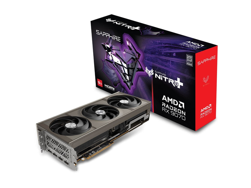 Sapphire Radeon RX 9070 NITRO+ - 16GB GDDR6 RAM - Grafikkarte