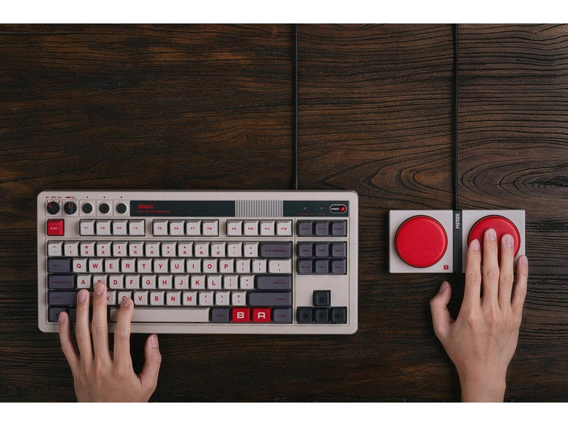 8BitDo Retro Mechanical Keyboard - N Edition ISO (QWERTZ) - Deutsch - Grau