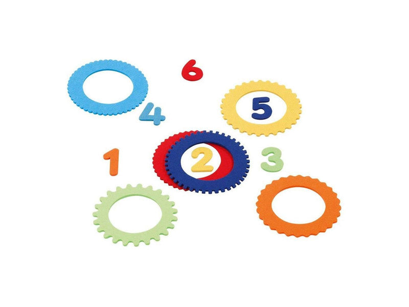 Goki - Wooden Ring Throwing Game with 6 Felt Rings