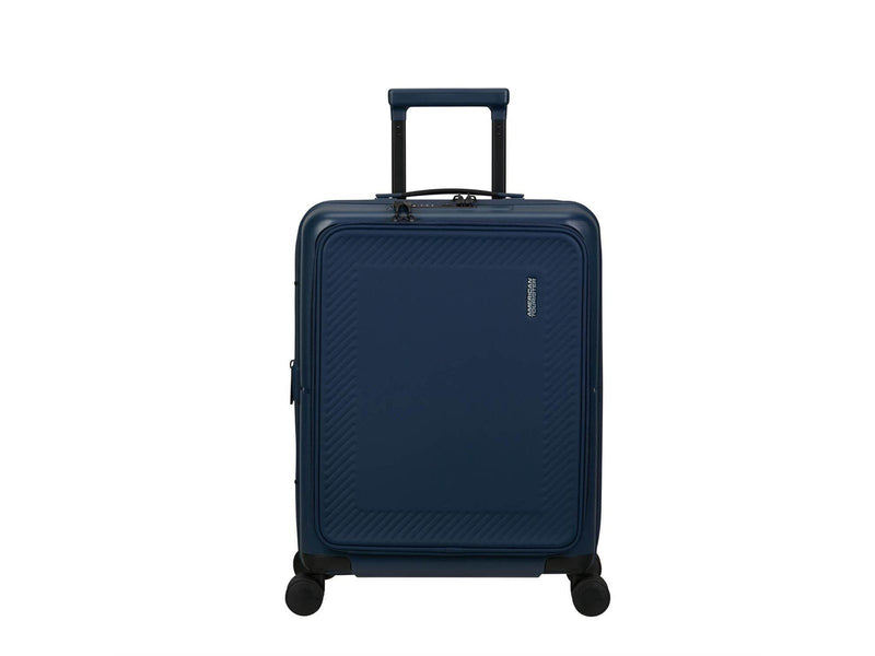 American Tourister Suitcase DashPop Spinner 55/23 Front Pocket Laptop Midnight Blue