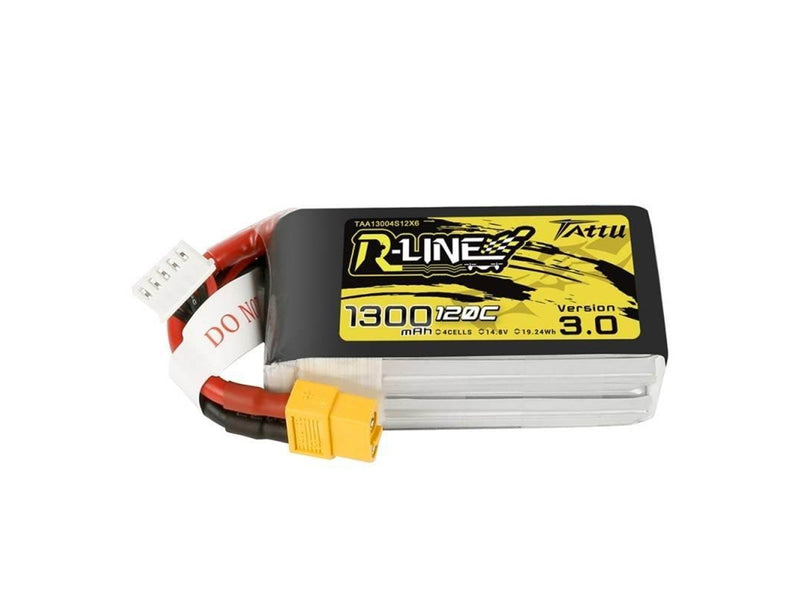 Gens ace &Tattu R-Line Version 3.0 1300mAh 14.8V 120C 4S1P XT60 battery