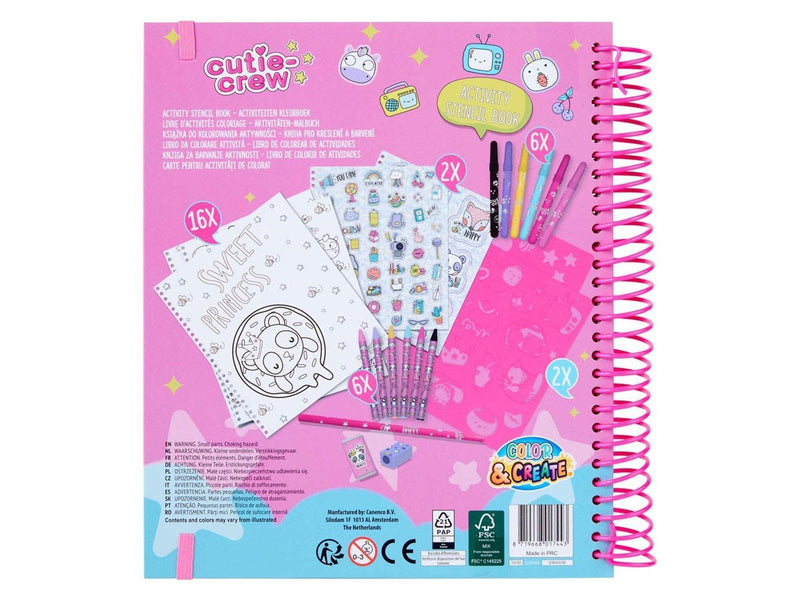 Canenco - Cutie Crew Template Activities Coloring Book