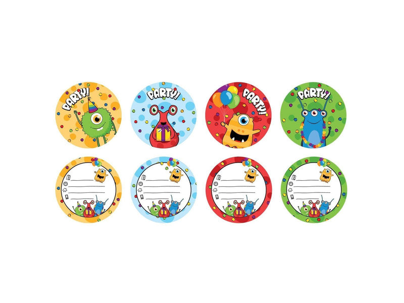 Haza Witbaard - Monster Party Invitations 6pcs.