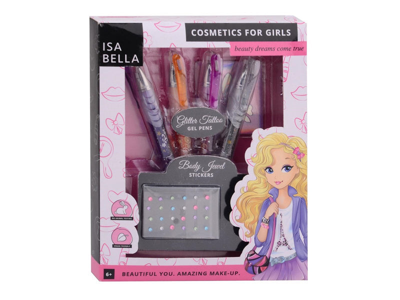 Johntoy - Isabella Body Art Glitter Tattoo Set