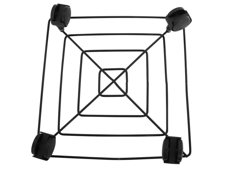 Homeit Pot trolley square galvanized black
