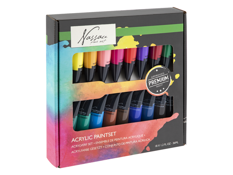 Nassau Paint acrylic 18 x 36 ml