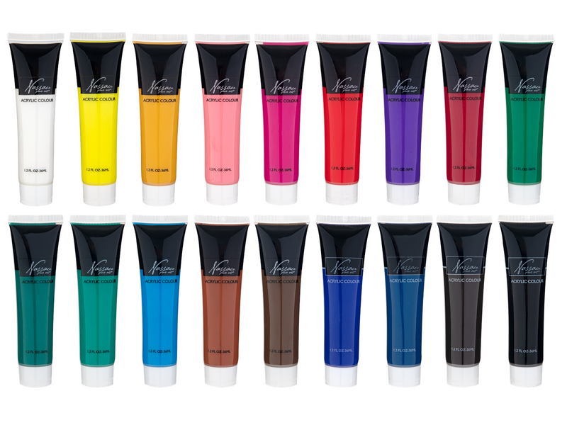 Nassau Paint acrylic 18 x 36 ml