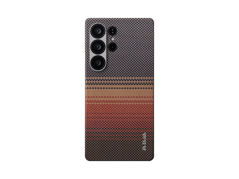 PITAKA Tactile Woven Case - Sunset - Samsung Galaxy S25 Ultra