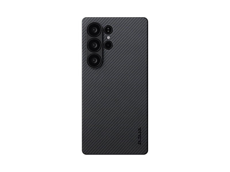 PITAKA Ultra-Slim Case - Black/Grey Twill - Samsung Galaxy S25 Ultra